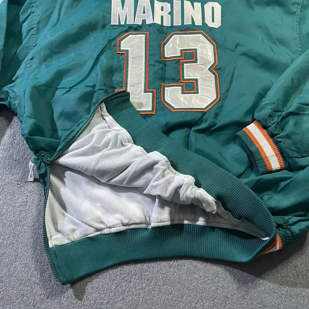 Vintage 90s Starter Dan Marino #13 Miami Dolphins Pullover Jacket Men’s Large